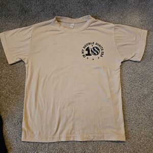 Beige 10th Birthday Graphic Tee with Bold Print Girl's In My Double Digits Era